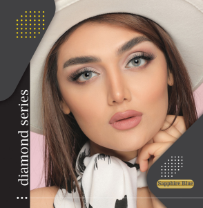 لنز آرایشی آیس کالر سفیر بلو دیامتر 14/2