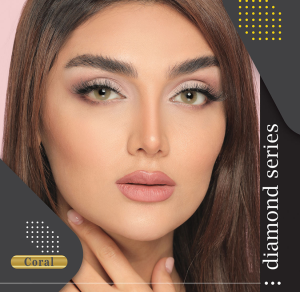 لنز آرایشی آیس کالر کورال /CORALl دیامتر 14/2