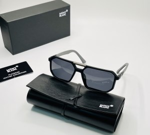 عینک افتابی مردانه مونت بلانس /MONT BLANC مدل MB014/S رنگ مشکی طوسی